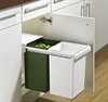 Affaldssystem Bin.it Basic II, 30 liter, Hvid & grøn plast